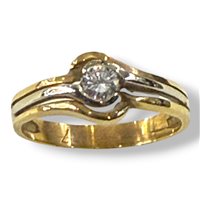 Anello Gianni Pace Donna Solitari in Oro giallo Diamante GPGSLG5
